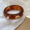 Stylish Acrylic Wide-Face Irregular Bracelet - High-End Design Niche Jewelry