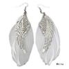 Zarte 1 Paar Retro Damen Engel Flügel Feder Ohrringe Legierung Schmuck CQ1231
