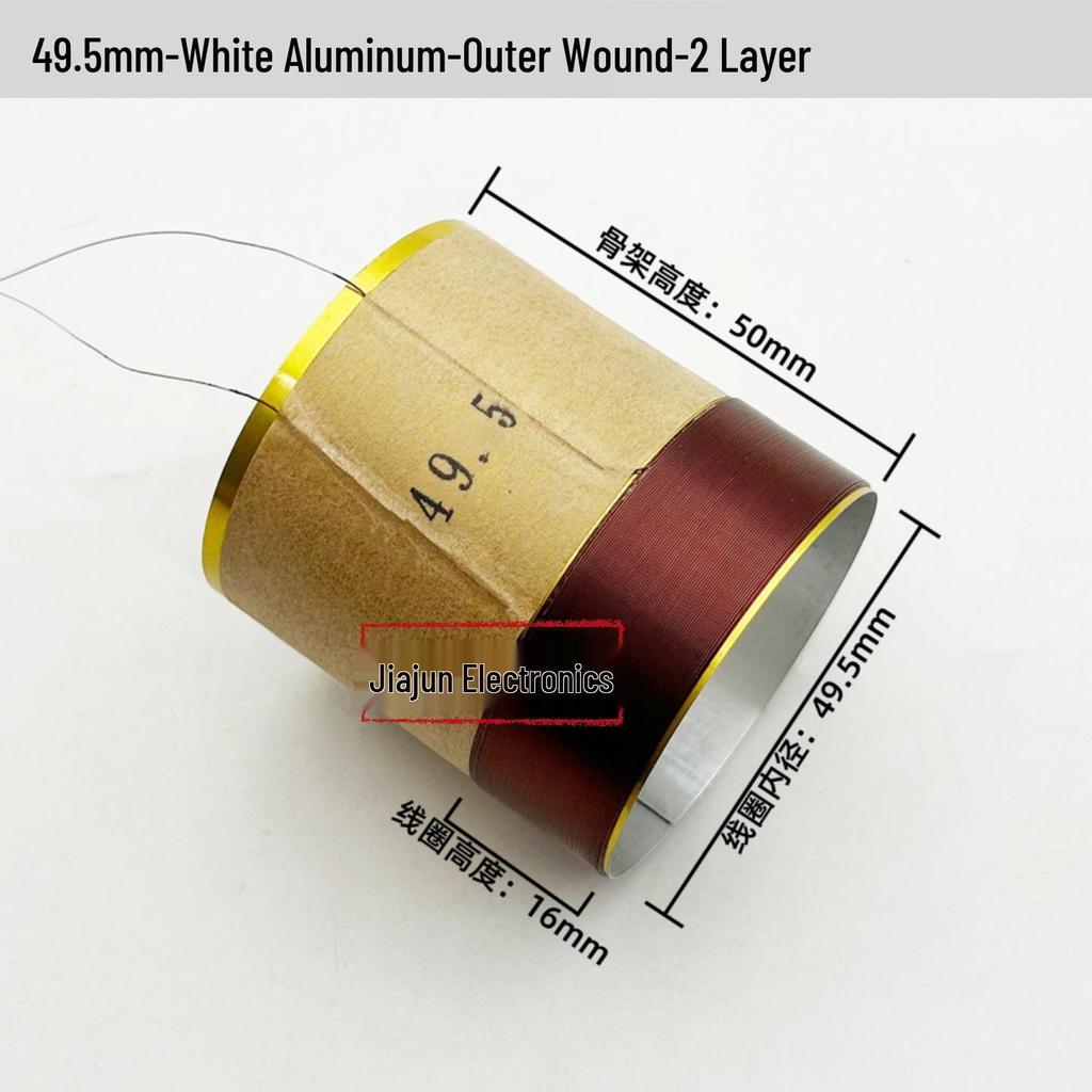 Black Aluminum Woofer Voice Coil Repair Kit - Core Wire: 25-125, Coil Sizes: 65.5mm, 75.5mm, 99.5mm