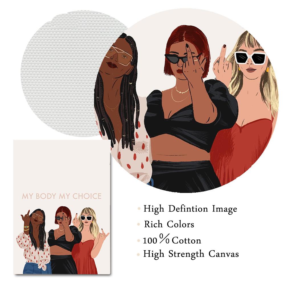 Feminist Posters Women Power Wall Art Canvas Painting Prints Girls Gift Modern Pictures for Bathroom Living Room Home Decoration