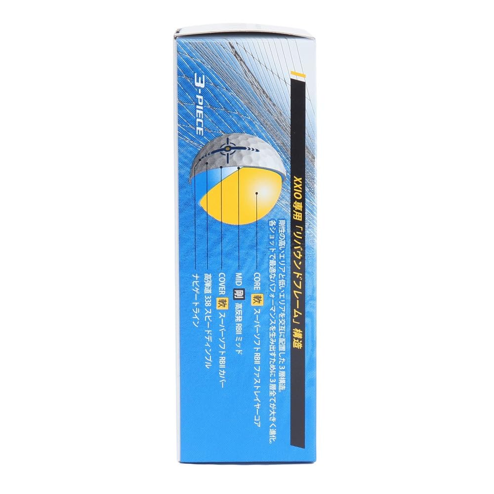 XXIO Golf Ball Rebound Drive 2 XN RD2 WH Sleeve (3 Balls) (WhiteFFMen's, Lady's)