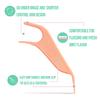 60 unidades de fio dental ortodôntico para aparelho ortodôntico - palitos de fio dental ortodôntico para adultos e crianças, adequados para arcos dentários