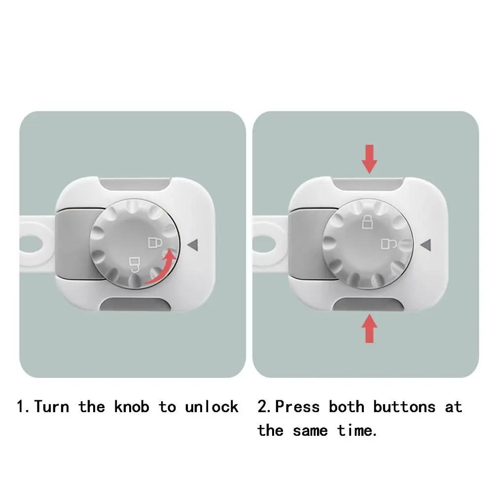 Baby Anti-clip Cabinet Door Toddler Kids Lock Drawer Lock Multifunction Child Safety Lock Protection Security Supplies