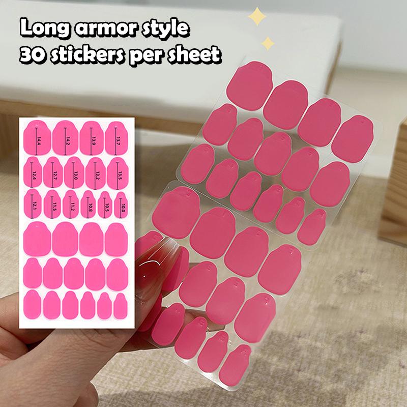 24/30Pcs Reusable Double Sided Nail Jelly Stickers Transparent False Nail Glue Accessories Tools