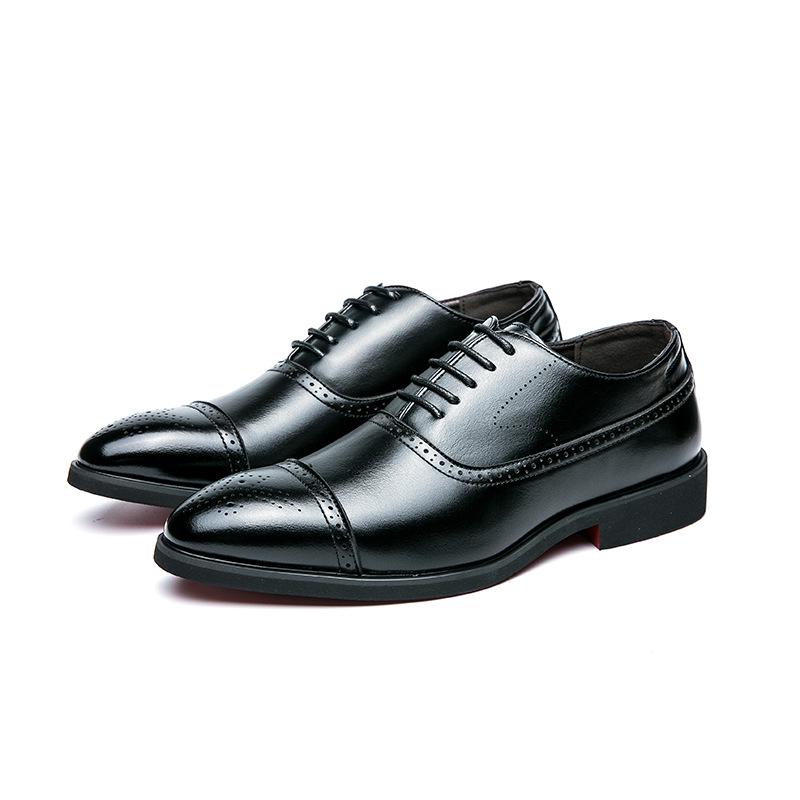 Pointed Toe British Style Leather Loafers - Men's Office, Casual, Wedding Shoes