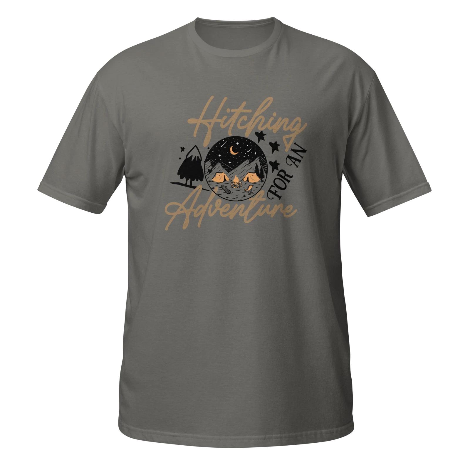 Adventure Unisex T-Shirt, Camping Hiking Travel Backpacking Outdoors Exploring S