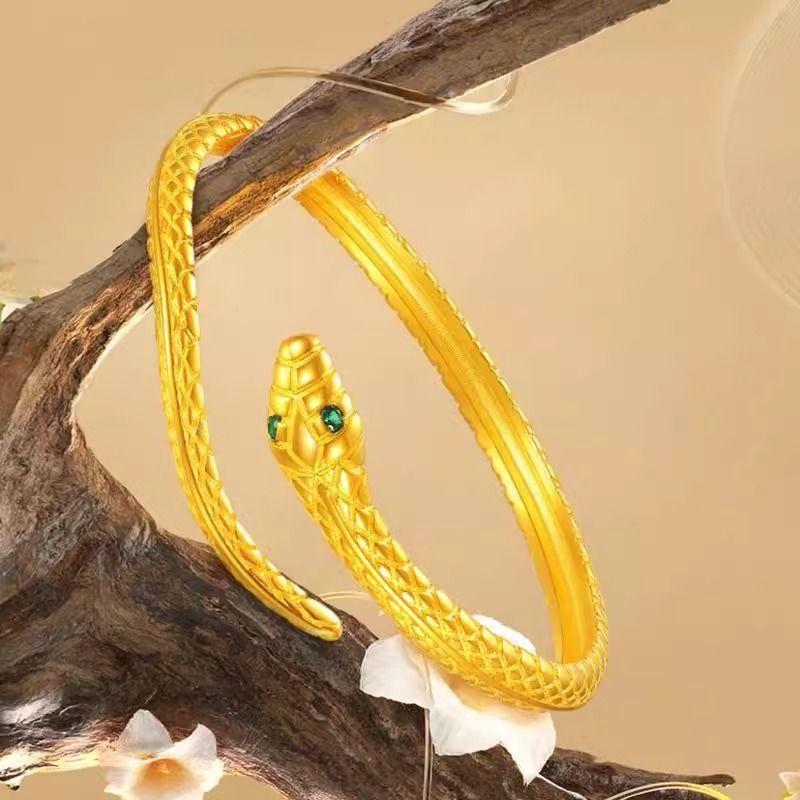 Spirit Snake Bracelet Women's New Style Snake-shaped Zodiac Snake Natal Open Bracelet Bracelet