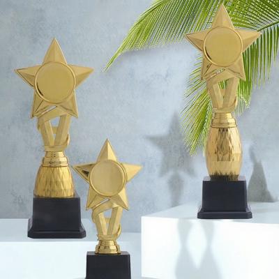 20/24.5/28.5cm Trophy Fidget Toys Pentagram Star Plastic Trophy Bulk Trophies Golden Medal Durable Material
