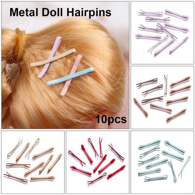 Kids Toys Accessories Headwear Hairclip Mini Metal Headclip Children Hair Clip Doll Head Clips