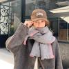 Autumn and Winter High-end Scarf Sweet Simple Shawl Warm Thickened Scarf Women