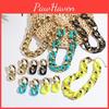 Unisex Fluorescent Jewelry Collection With Alloy Pendants And Bright Hues For Trendy Looks