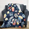 Movie Time Cinema Night Entertainment Blanketcustomize Your Name Lightweight Comfortable And Stylish Blanket For Travel Bed Home Chair Office Sofa And