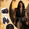 Renaissances Costume Vikinges Costume Accessories Set Medieval Pirate Leather Belt Bracers Cosplay Halloween Costumes