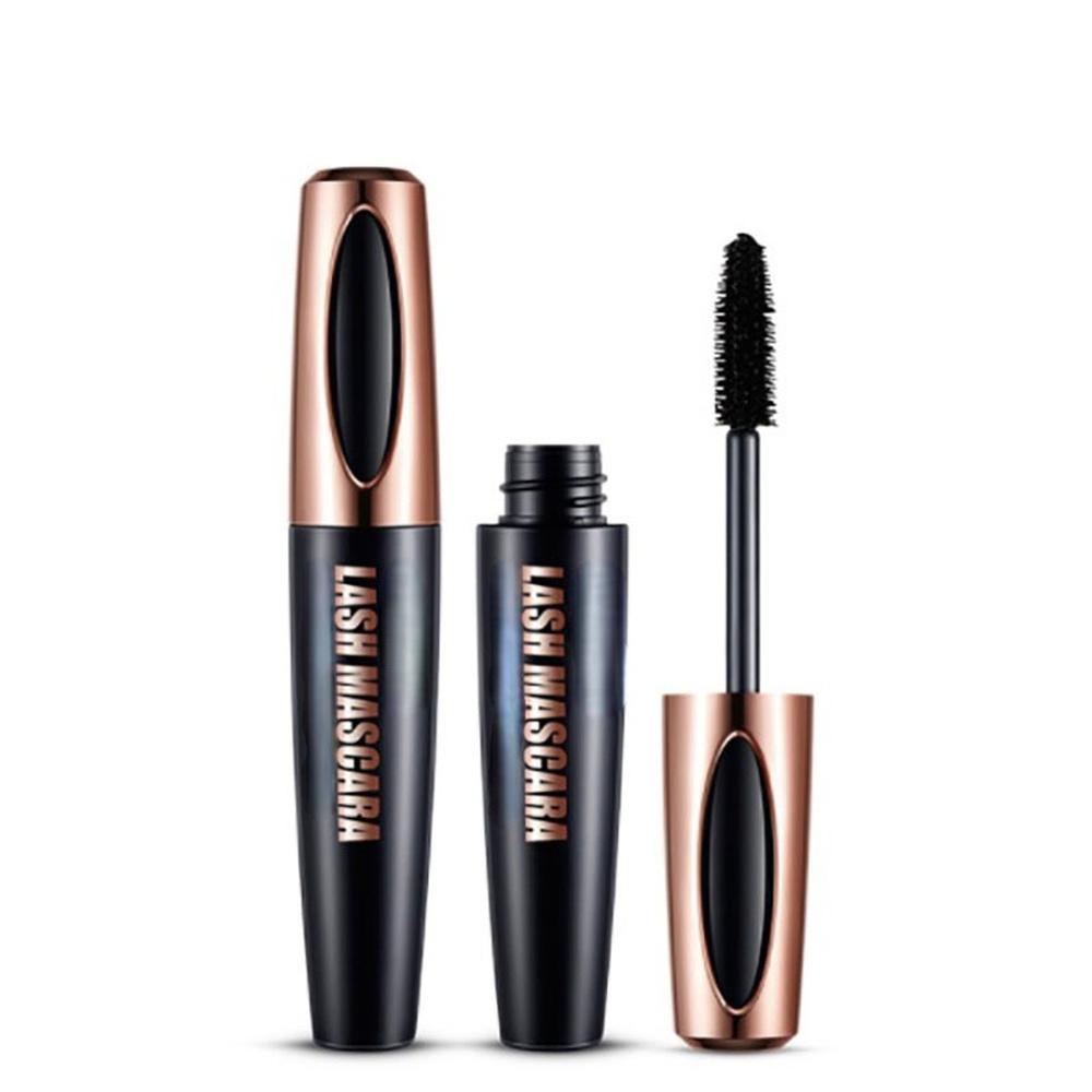 Black Mascara Lengthens Eyelashes Waterproof Long-lasting 4D Silk Fiber Mascara Lash Extension Cosmetics