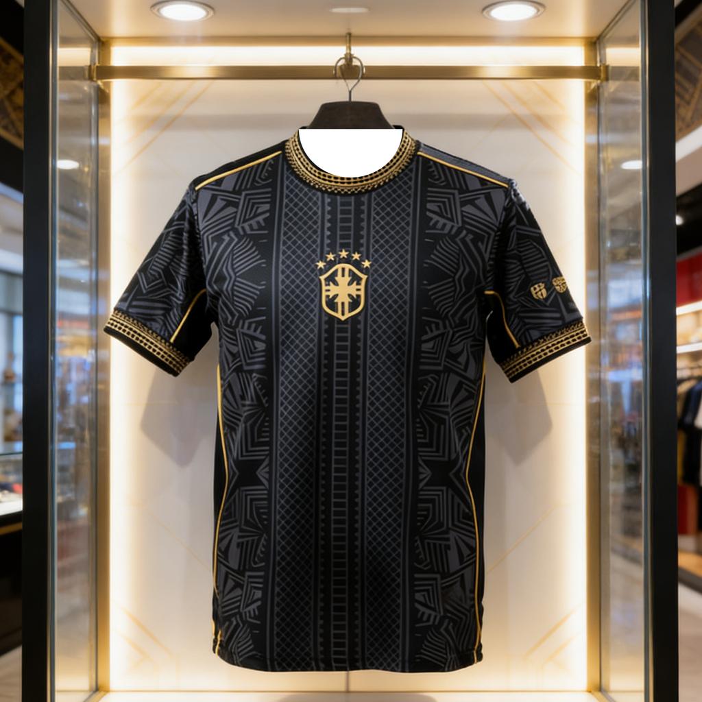 2026 Trendy New Brazil Special Edition Football Shirt for Men and Women Breathable Quick Drying and Comfortable Family Kids Tees