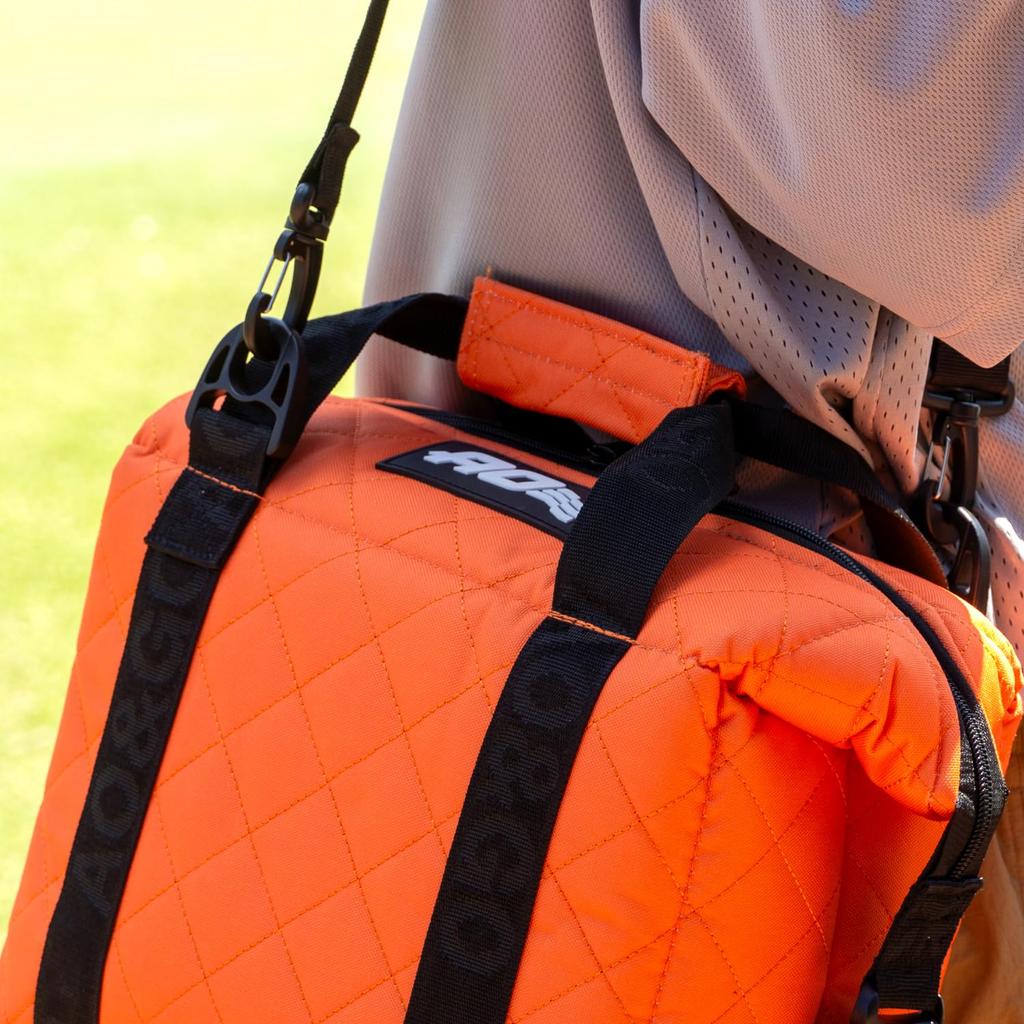 AO Coolers 9 Pack Quilted Canvas Soft Cooler Tangerine Lightweight Cooler Box Cooler Bag Japanese 5 Year 8.5L (Authentic Product) [Authentic Warranty]