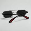 Fashionable Metal Large Frame Sunglasses Cyberpunk Style UV Protection Driving Glasses for Men and Women Trendy Outdoor
