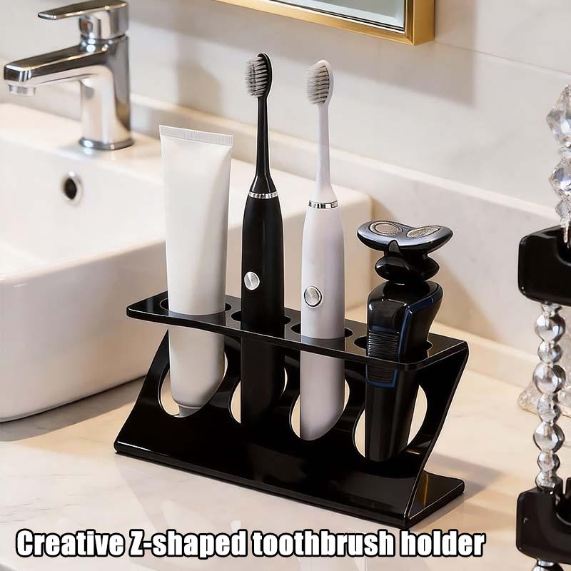 New Creative Z-shaped Toothbrush Holder, Bathroom Vanity Storage Rack, Razor, Toothpaste, And Dental Tool Storage Bracket