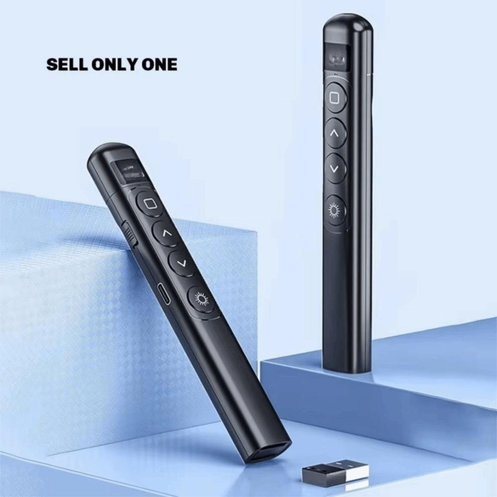 USB Connection Laser Slide Pointer LCD Display Slide Advancer Wireless Presenter Office Work