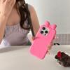 Cute 3D Cartoon Bowknot Phone Case For iPhone 16 15 14 13 12 Pro Max Fashion Shock Proof Soft Silicone Back Cover Capas