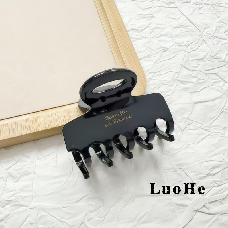 Luohe Jewelry French High Ponytail Hair Clip Korean Acetate Medium Shark Claw