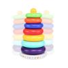 Rainbow Tower Stacking Rings Babies Toy Sensory Stacking Plugging Toy  Develop Cognition Ability