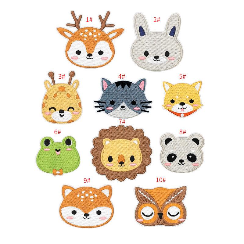 Zhino Computer Embroidery Hot-Selling Cartoon Animal Embroidery Cloth Sticker Cute Clothes Accessories Cloth Embroidery Patch Sticker