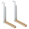 Wooden Over The Door Hanger 6 Slots Hanging Coat Rack New Clothes Drying Rack  for Travel