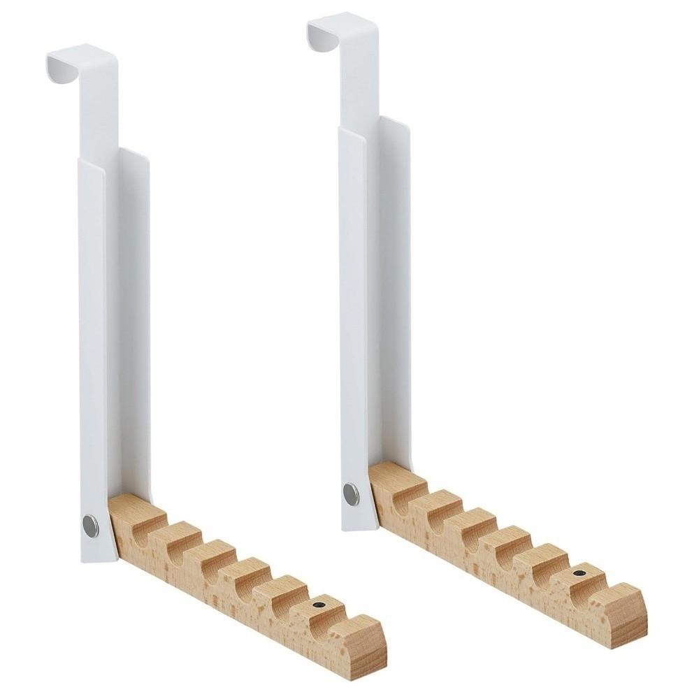 Wooden Over The Door Hanger 6 Slots Hanging Coat Rack New Clothes Drying Rack  for Travel