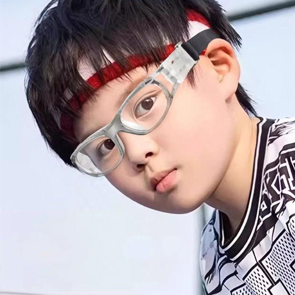Clear Teenager Eye Protect Glasses Adjustable Strap Sport Protective Eyewear Football