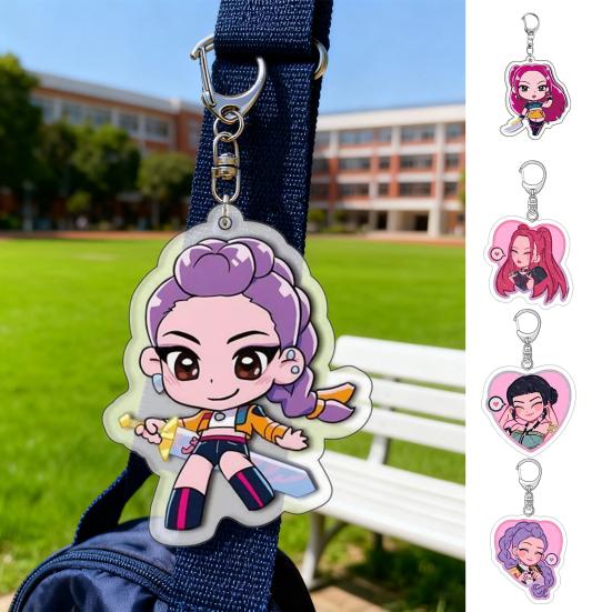 Witch Hunter Keychain Holder Acrylic Anime Fans Gift Bag Hanging Pendant Ornamental Decoration Bag Accessory