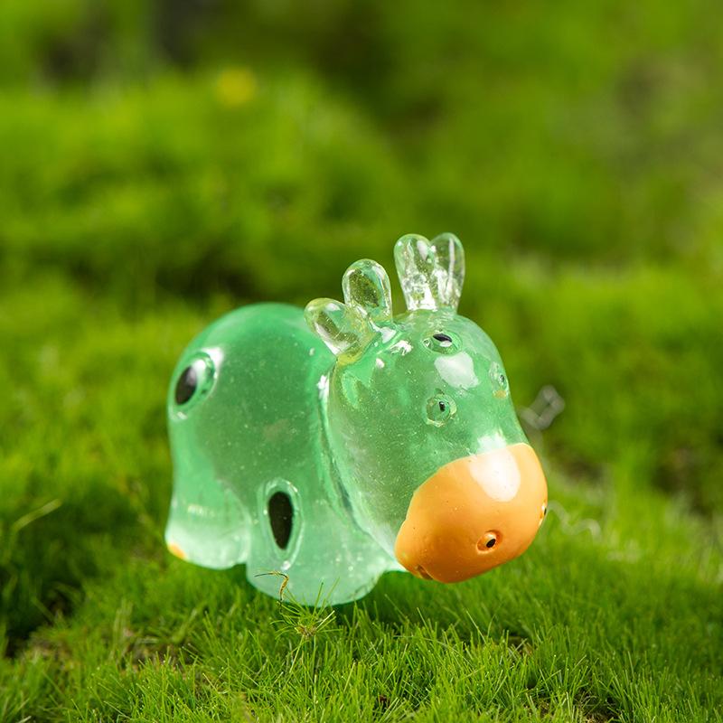 

Подвеска из коровьей смолы, светящаяся в темноте, миниатюрный пейзаж, мультяшные милые светящиеся животные, аксессуары, декоративно-прикладное искусство 10pcs зелёный