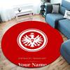 Eintracht Frankfurt Custom Name Round Area Rug,Carpet Rug for Living Room Bedroom Sofa Playroom Decor,Non-slip Floor Mat