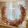 Round Balloon Arch Stand for Outdoor Wedding Celebrations - Wrought Iron Ring Decoration in Stock