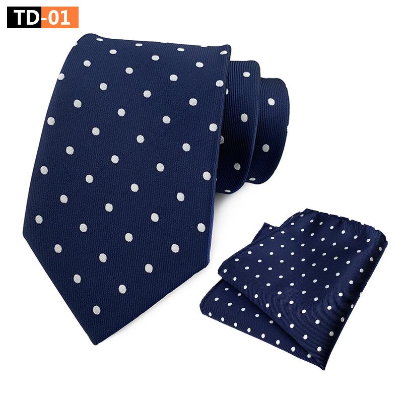Suit Polka Dot Polka Dot Elegant Atmospheric Suit Tie Pocket Towel Suit
