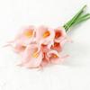 5Pcs PU Calla Lily Simulation Flowers for Home Decor Floral Arte Set Garden Wedding Decoration Bouquet DIY Vase Ornament