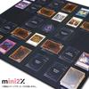 mini2x TCG Yu-Gi-Oh! Card Rubber Playmat, Battlefield, Full Size, 60x60cm, with Storage Bag, Card Supplies