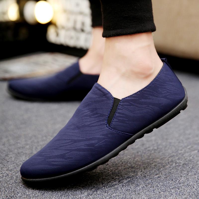 Fashion Shoes for Men Casual Round Toe Platform Comfortable Fashion Flat Single Shoes Male Obscure Print Shoes Fashion Men's Cloth Flats