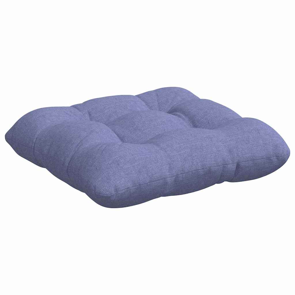 Seat Cushions 4 Pcs Denim Blue 40 X 40 X 12 Cm Fabric