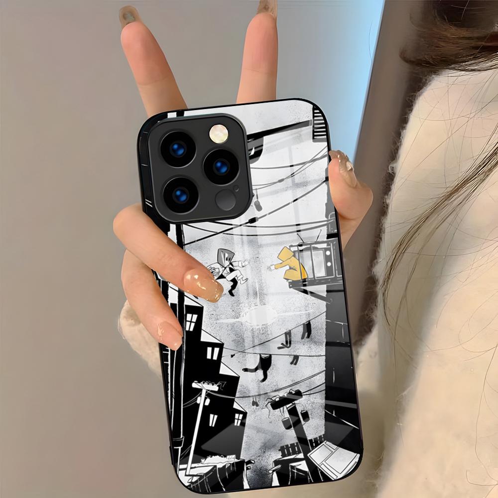 

Little Game N-NightmareS Phone Case For IPhone 17 Pro Max 16 15 14 Pro Max 13 11 Plus Glass Cover iPhone 16 Pro Max