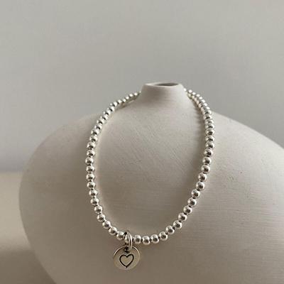 925 Sterling Silber Perlen Quadrat Herz Armband Für Frauen Einfache Persönlichkeit Coole Armband Koreanische Verkauf Schmuck