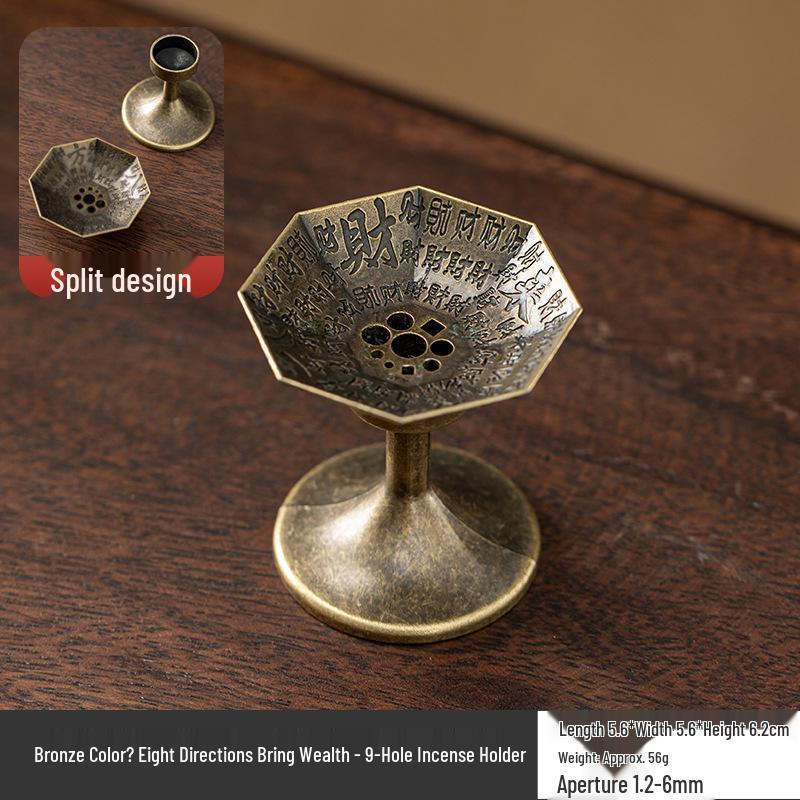 Fisherman Fishing Line Incense Holder: Indoor Tea Ceremony Ornament, Alloy Incense Burner Base.