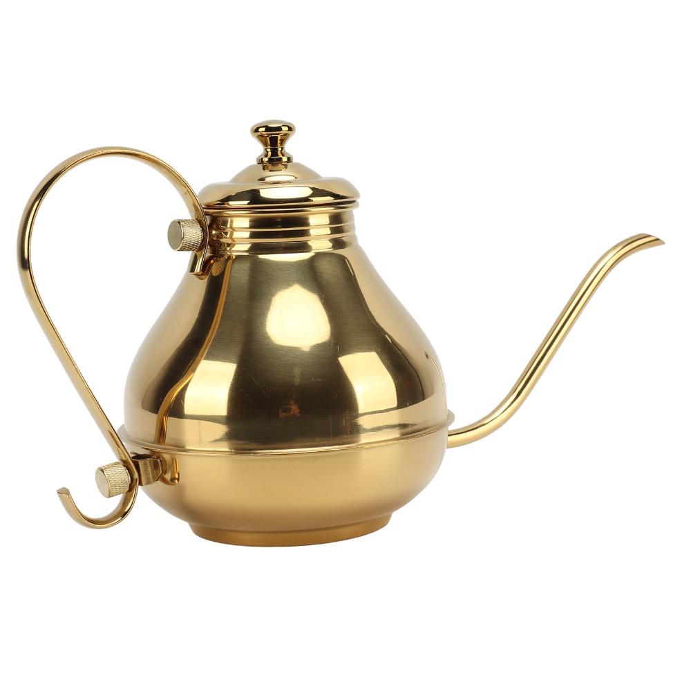 Ergonomic Handle Coffee Drip Kettle Stainless Steel Teapot Home Brewing