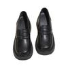 Showing Feet Retro British Small Leather Shoes Flat-soled Spring and Autumn New Soft-soled Single Shoes