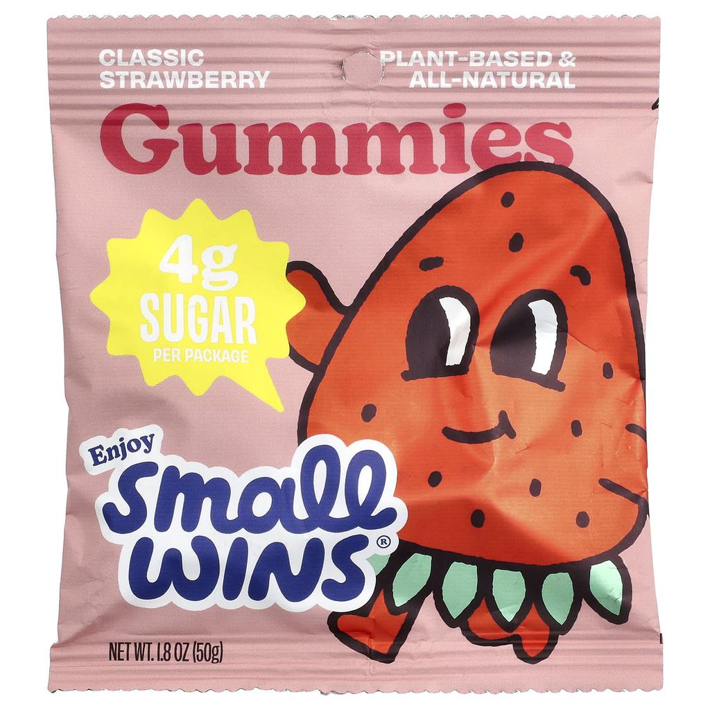Enjoy Small Wins, Gummy Jelly, Classic Strawberry, 50g (1.8oz)