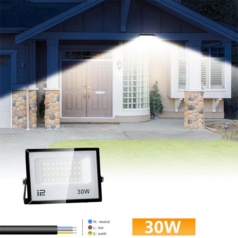 LED Floodlight IP66 Waterproof AC220V 110V Outdoor Spotlight 20W 30W 50W 70W 100W 150W 200W 300W Outdoor Lighting Spotlight