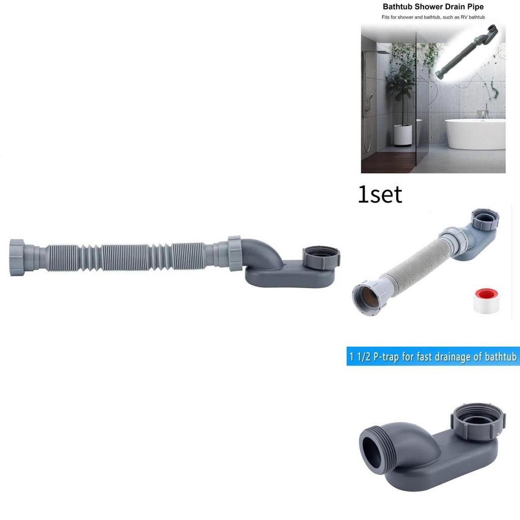Shower And Bathtub Drain Pipe With Flexible Design For Bathroom Plumbing And Waste Removal