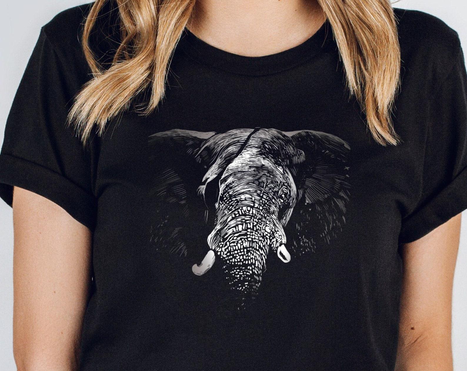 Elephant Shirt Men Women | Save The Elephants | African Elephant Lovers Gift For Men | Animal Graphic Tee | Unisex Tshirt XL