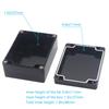 Junction Box, Zulkit Project Box IP65 Waterproof Outdoor Box ABS Plastic Electrical Boxes Electronic Enclosure Black 4.5 X 3.5 X 2.2 Inch(115 X 90 X