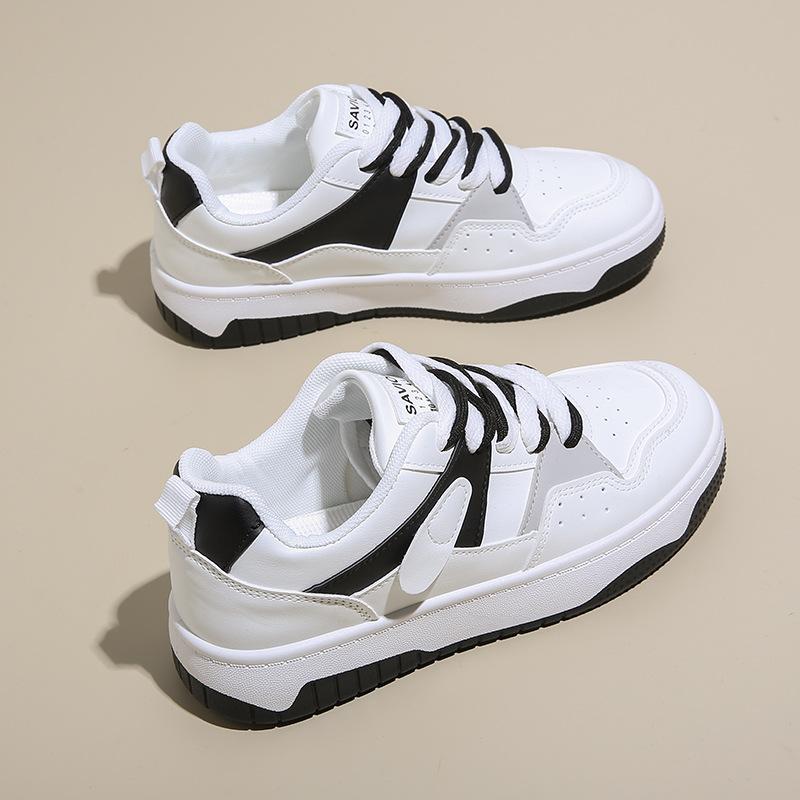 2025 spring white shoes new Korean version ins female students platform heightening sports board shoes casual street shot P711
